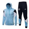 Chaqueta De Entrenamiento Con Capucha Manchester City 2022-23 Azul Claro - Hombre